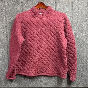 Orvis Quilted Cowl Neck Sweater - Dusty Rose